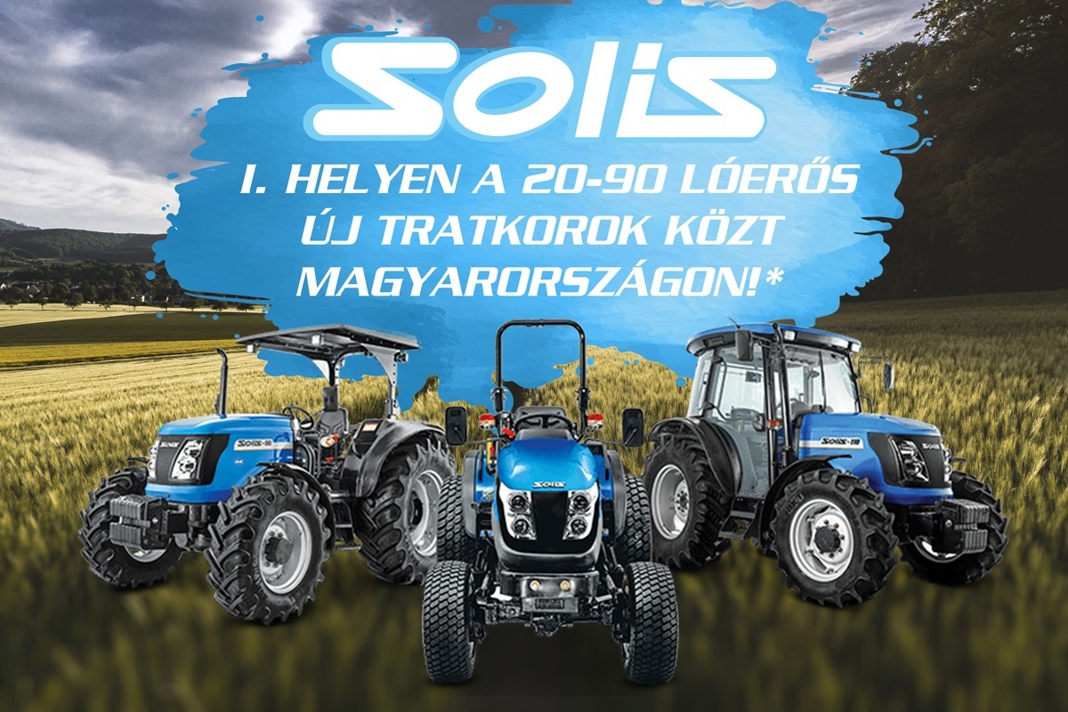 Solis traktor 1. hely